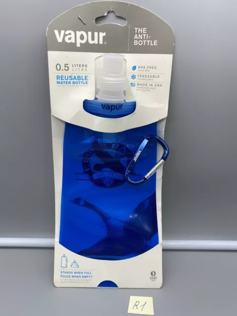 New Vapur Water Bottle The Anti-Bottle 0.5 Liters Tommy Bahama Edition Blue