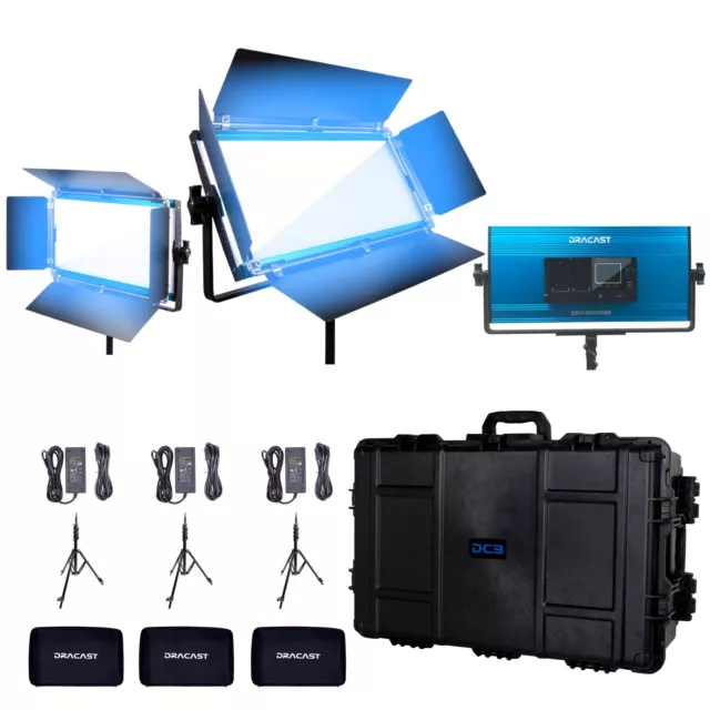 Kit de 3 luces de día LED1000 serie X LED1000 con estuche de viaje de plástico 2