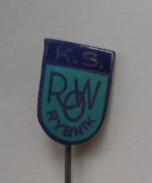 Vintage KS Row Rybnik Stick Pin Badge Football Poland