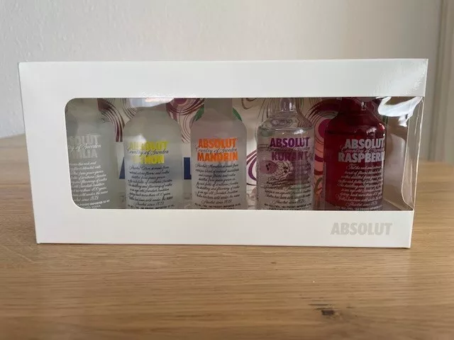 Absolut Vodka 5 x 50 ml, Rarität in Originalverpackung aus Sammlungsauflösung