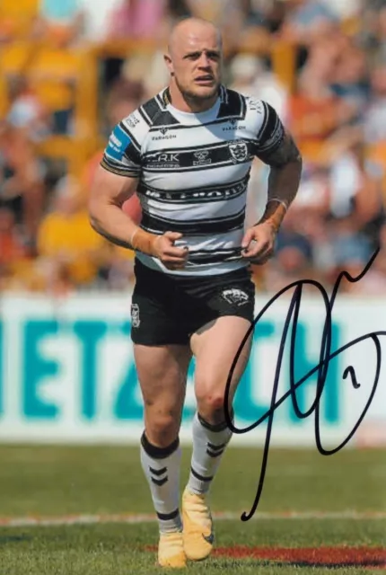 Adam Swift Hand Signed Hull FC 6x4 Photo Rugby League Autograph 1