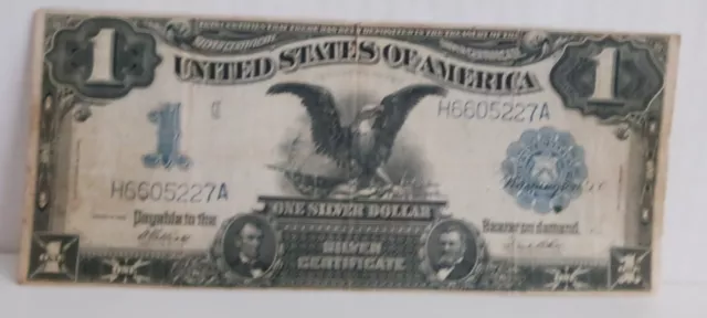 Series 1899 One Dollar Bill With Blue Seal