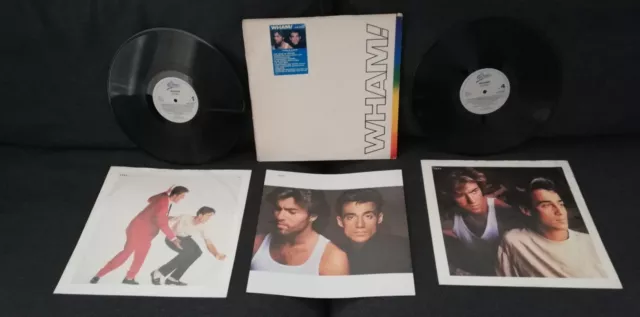 2x LP WHAM! George Michael The Final vinile 1a stampa 86 1st press +Foto Poster