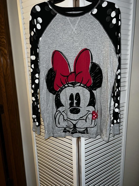Disney Minnie Mouse Dots T Shirt top for Womens Size Medium NWT