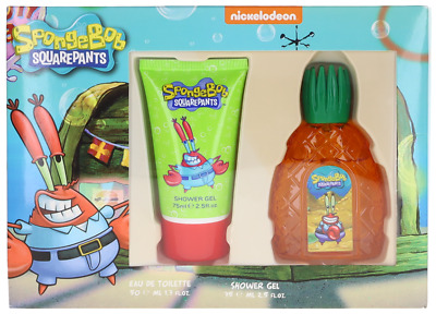 Mr. Cangrejo Por SpongeBob Squarepants Para Niños Juego: EDT + Gel de Ducha (1.7