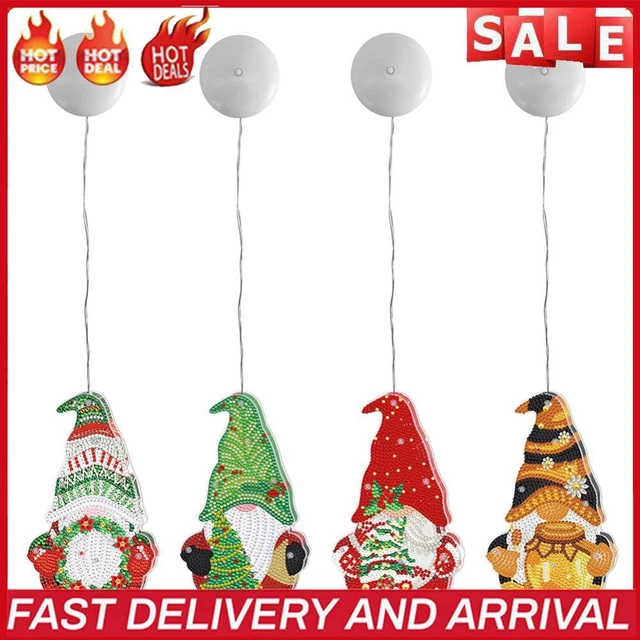 5D DIY Special Shape Diamond Painting Goblin Crystal Diamond LED Hanging Light