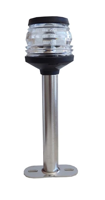 Barre Acier Inoxydable Avec Feu 360° - Phare Noir, Base en Marque Fournitures