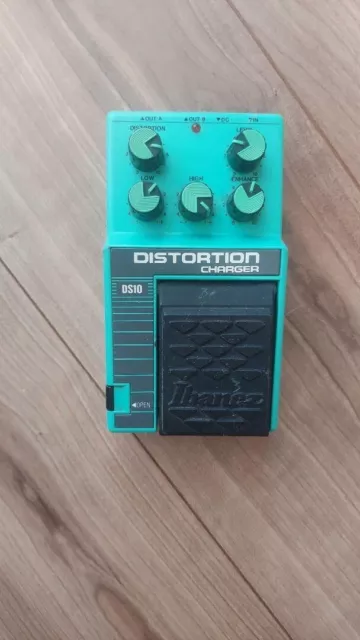 Ibanez DS10 Distorsion Chargeur Guitare Effets Overdrive Pédale Utilisé Travail