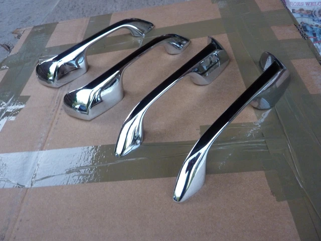 ROVER P6 EXTERIOR Door Handle Set. Series 2. Rechromed. Superb. £291.88 ...