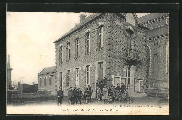 CPA Poix-du-Nord, la Mairie