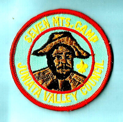 c1969 Camp SEVEN MOUNTAINS Boy Scout Earned Patch, PA Juniata Valley Council