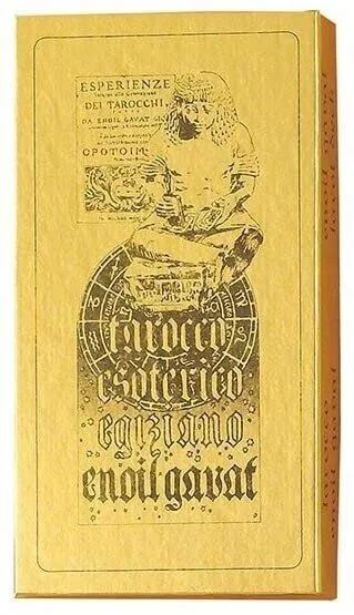 Carte Tarocco Esoterico Egiziano Enoil Gavat 78 Carte in Box Dal Negro