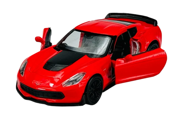 Miniature Chevrolet Corvette Z06 2023 Blanche 1:24 - Welly WE24120W - Neuf