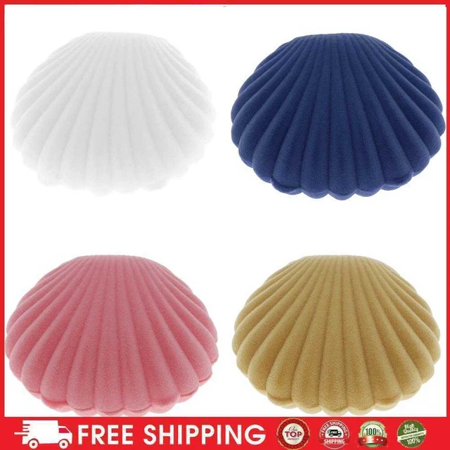 Lovely Women Shell Shape Ring Box Earrings Necklace Bracelet Jewelry Case