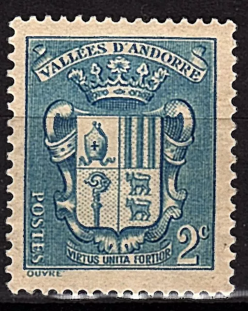 8 TIMBRES FRANCE ANDORRE 1943 à 1983 Y&T n° 48 +   104 + 174 + 184 + 321 2