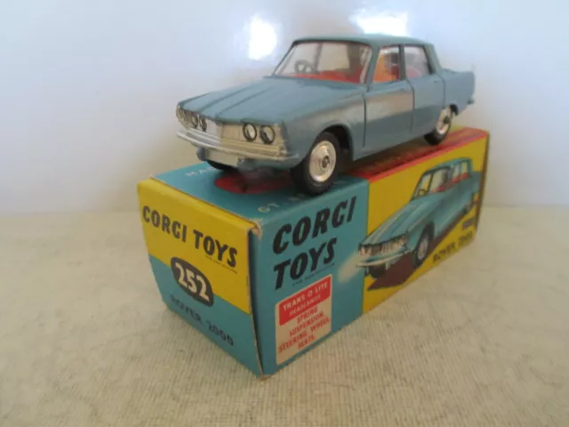 Corgi Toys 252 Rover 2000 Tc Mib 9 En Boite Very Nice L@@K