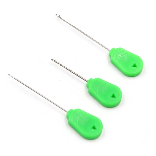 Lot Aiguilles D'Appât Pêche à La Carpe 2 En 1 - Avec Aiguille à Loquet Et à Percer