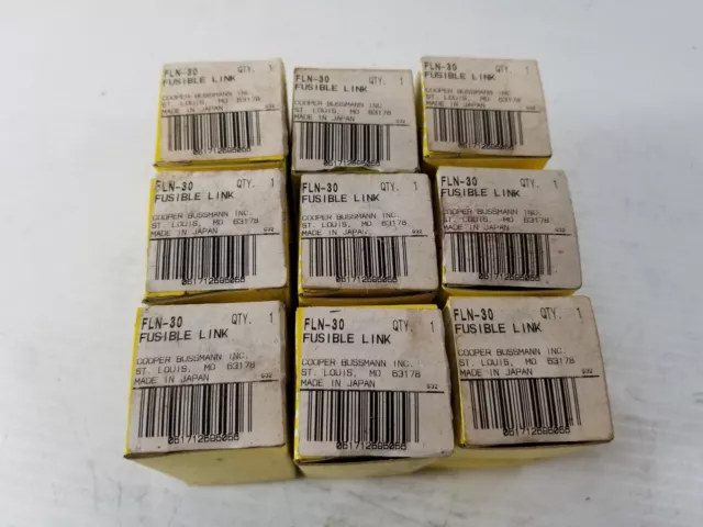 Cooper Bussmann FLN-30 Fusible Link (Lot of 9)