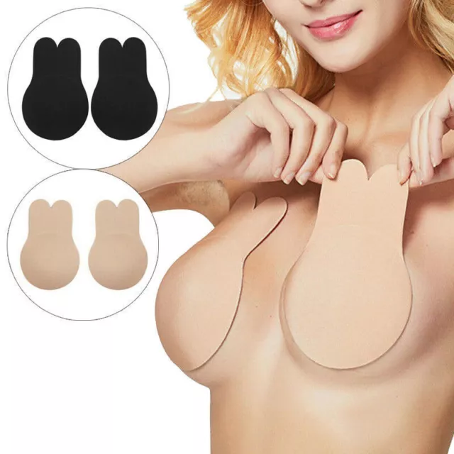 Silikon Push-Up Klebe-BH selbstklebend unsichtbar Bra rückenfrei Dessous S/M/LXL