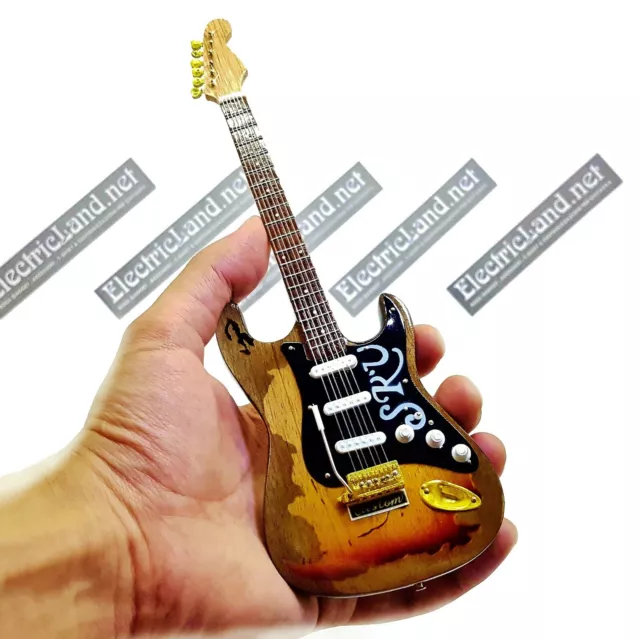 Mini Guitar scale 1:4 Stevie Ray Vaughan SRV stratocaster miniature collectible