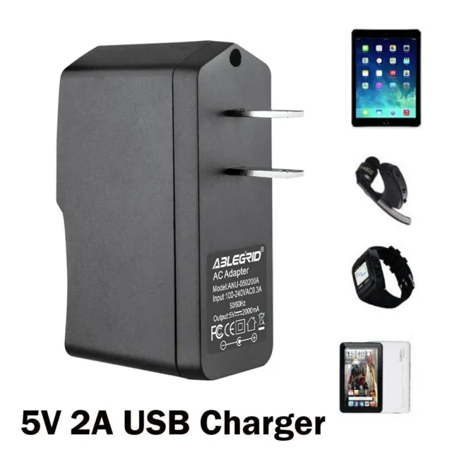 AbleGrid Power Fast AC 5V 2A USB Adapter Charger for Amazon A02710 Kindle PSU