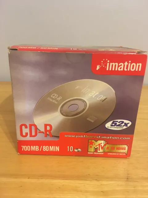 Imation Blank Cd-R 700Mb 80Min Box Of 10 New And Sealed