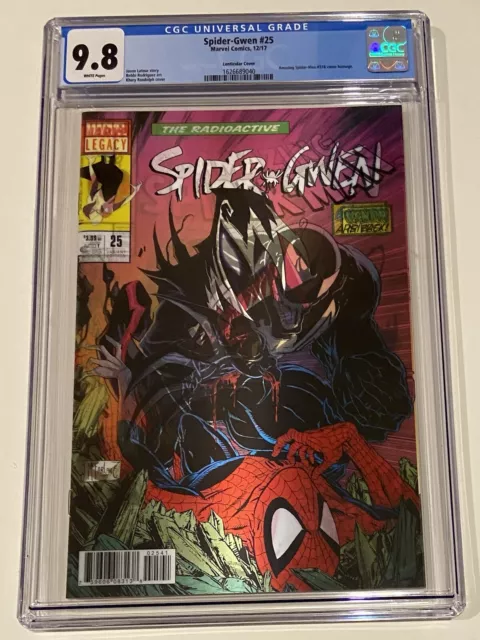 Marvel Spider Gwen #25 Lenticular Kary Rudolph Cover CGC Graded 9.8