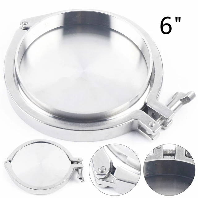 thumbnail image 2 of Stainless Steel Sanitary Pipe Fitting Kit – 4 Inch (102mm) Weld Ferrule, End Cap, Clamp & Gasket For Food/Beverage Industry 2 of 14