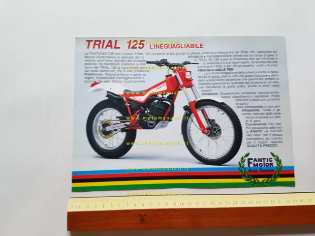 Fantic Motor Trial 125 1985 depliant originale italiano