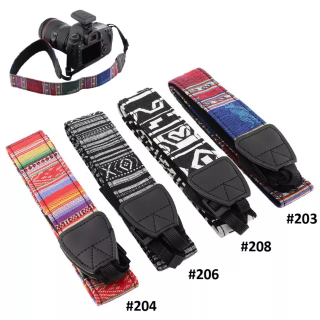 Vintage Camera Shoulder Neck Strap For Nikon Canon Sony Olypus SLR DSLR Cameras