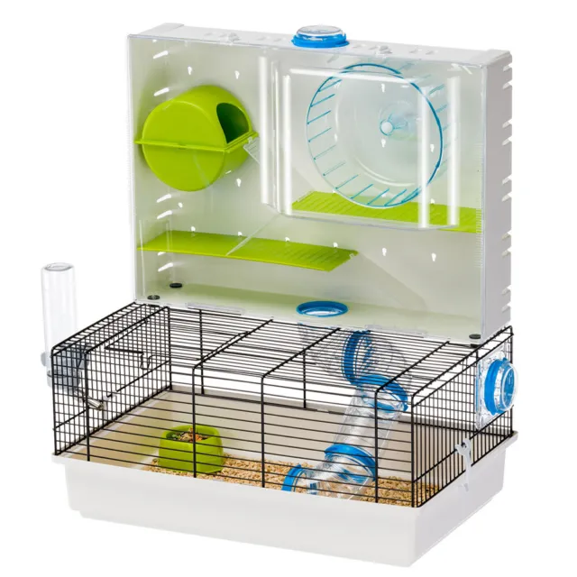 Ferplast Hamster Cage OLIMPIA Small Animal Pet Home with Accessories & Tubing