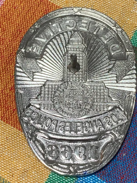 LAPD Badge Detective Los Angeles Police Metal Badge L A P D 2