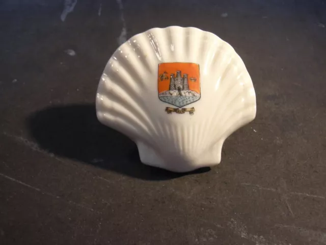 Crested ware - Shelley China - Scallop shell - Ayr