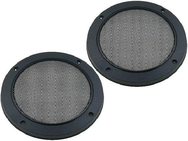 Grille Haut Parleur 12 Cm Noire Satiné