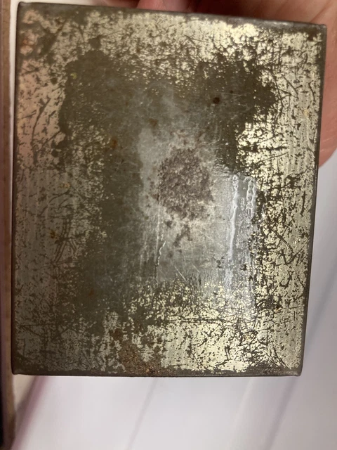 Atlas Powder Co. Blasting Caps Wilmington DE VTG Empty Tin Box, NO LID 4