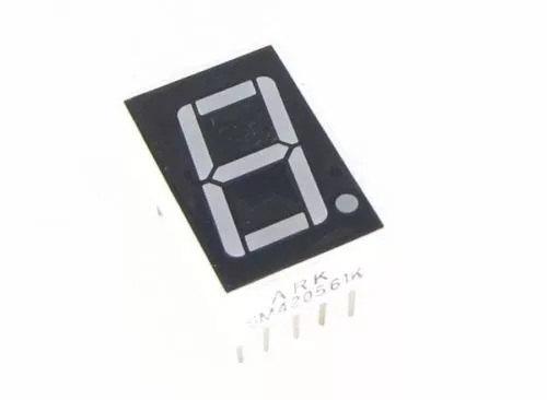 0.56" 1 Digit 7-Segment LED Display DIP common cathode - Blue