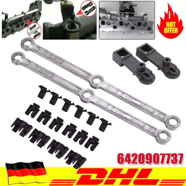 Reparatursatz Drallklappen Saugrohr Set Für Mercedes OM642 W164 6420907737 DHL