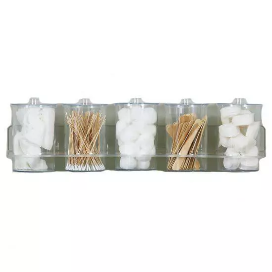 Clinton Clear Acrylic Wall Mount Jar Rack