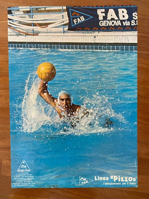 Manifesto,Poster Eraldo Pizzo Pallanuoto,Fab Linea Pizzo Abbigliamento Nuoto