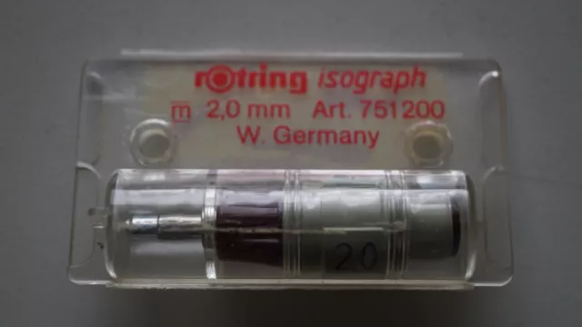 Original Zeichenkegel rOtring Isograph 2,0 mm NEU/OVP