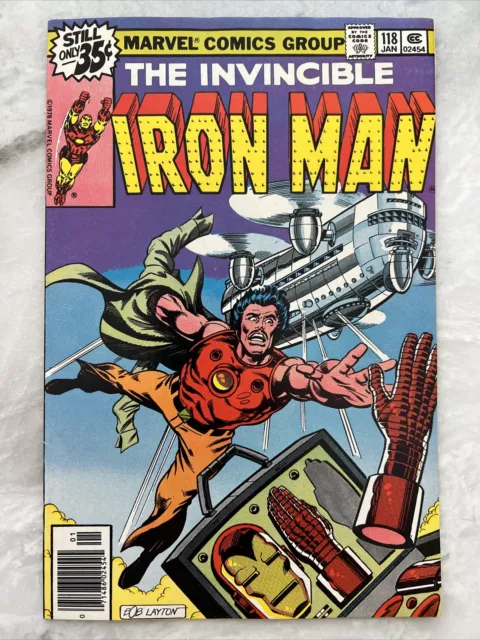 Invincible Iron Man #118 newsstand - 1st app James Rhodes KEY 1979 -NM Off White