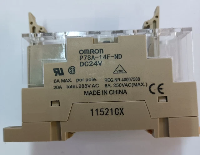 P7SA-14F-ND DC24 OMRON STI, Base Para Relevador, Carril DIN, Tornillo | Newark Electrónica México - Foto 5