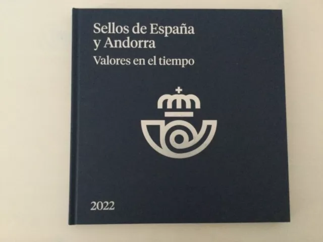 Libro sellos España 2022- vacío sin sellos casi como nuevo- con filoestuches