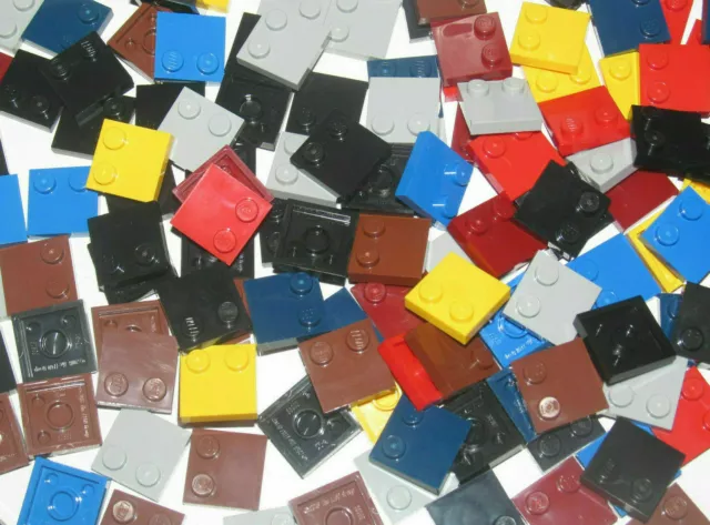 Lego ® Lot 25 Plaques Tuiles 2x2 Plate with Studs on Edge Mix Color 33909 NEW