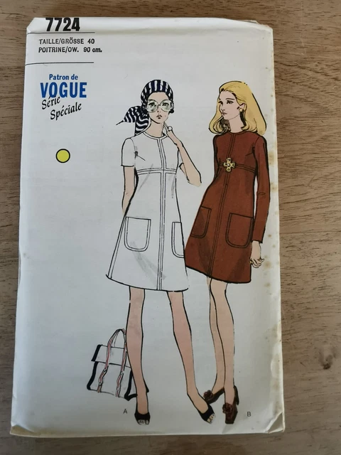 7583 PATRON SIMPLICITY VINTAGE MAILLOT DE BAIN PAREO 38 AU 40