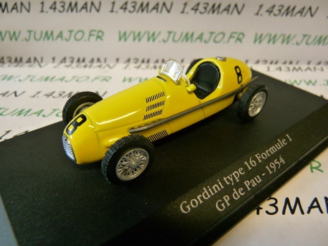 GOR21 Voiture saga GORDINI atlas ELIGOR : GORDINI Type 16 F 1 GP Pau 1954 #8