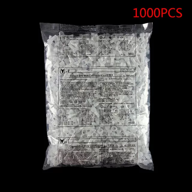 1000pcs CE1X CE2X CE5XClosed-End Wire Connectors Crimp Terminals Cap ElectriA'EL