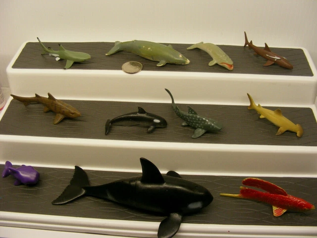 pvc figures lot SEA ANIMALS LOT paddlefish whale dolphin shark