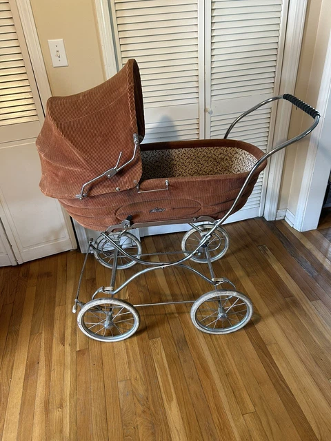Vintage Stroller Herlag German Made Corduroy And Collapsible Kinderwagon Vintage Stroller Herlag German Made Corduroy And Collapsible Kinderwagon