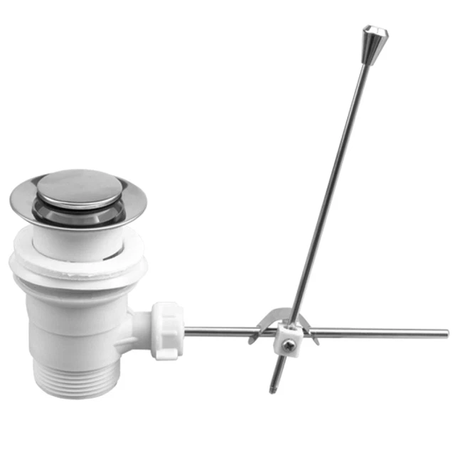 Ablaufgarnitur Pop Up Abfluss Ablauf Ventil Waschbecken Stöpsel In - Foto 8